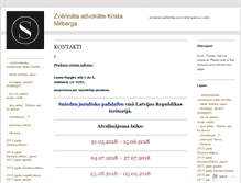 Tablet Screenshot of kristamilberga.com